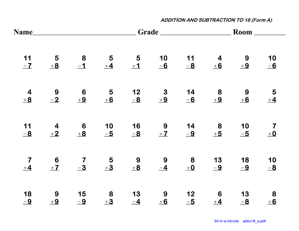 Math Fact Fluency Practice Math Worksheets Superstar Worksheets