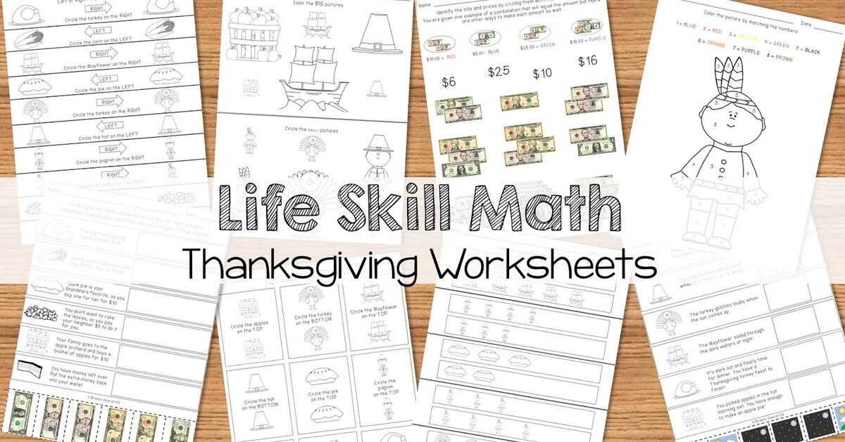 Special Ed Math Worksheets DECEMBER Daily Life Skills And IEP Goals Caroline Koehler At Celavora Education