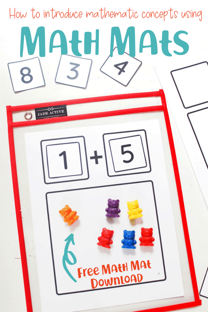 Math Mats Free Printable To Introduce Addition And Subtraction Little Learning Club
