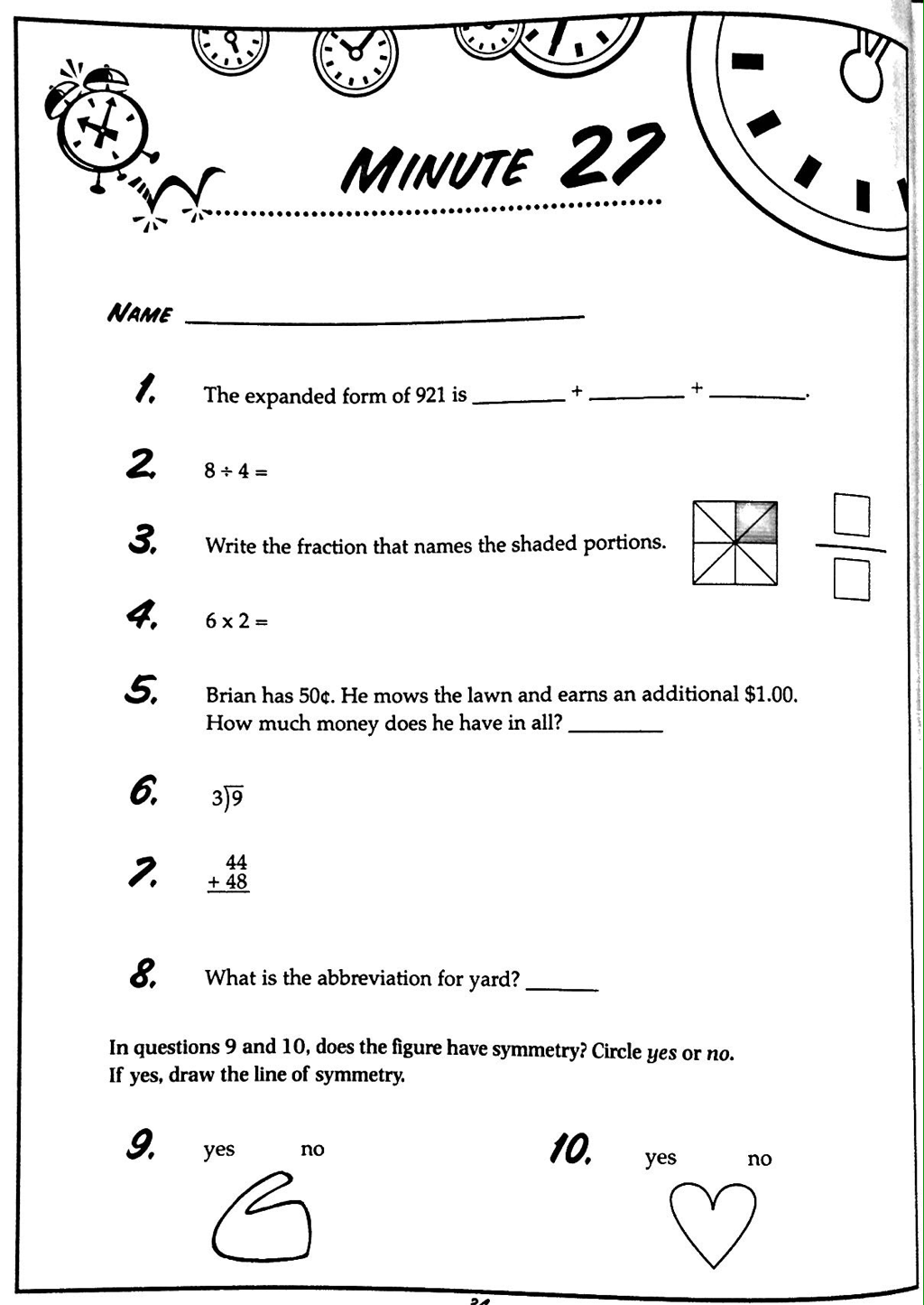Math Minute Worksheets Worksheets Library Math Minute Worksheets Worksheets Library