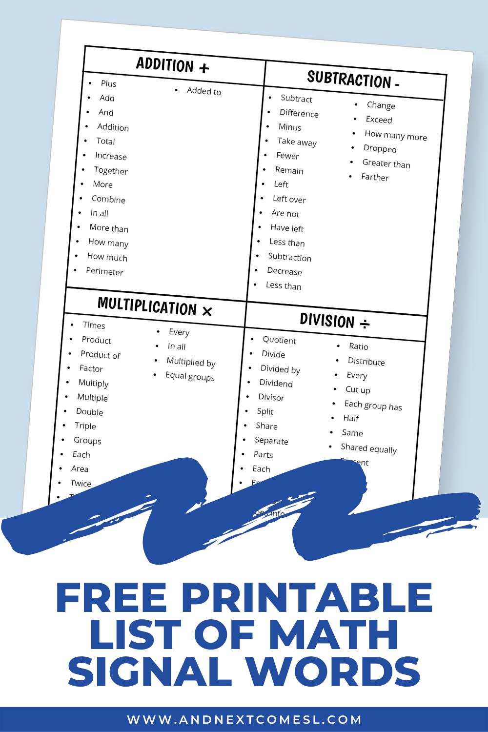 Math Signal Words That Will Improve Comprehension Of Word Problems And Next Comes L Hyperlexia Resources Math Signal Words That Will Improve Comprehension Of Word Problems And Next Comes L Hyperlexia Resources