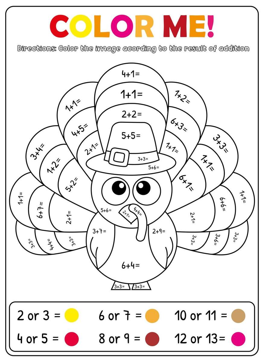 Math Thanksgiving Worksheets PDF Free Download Math Thanksgiving Worksheets PDF Free Download