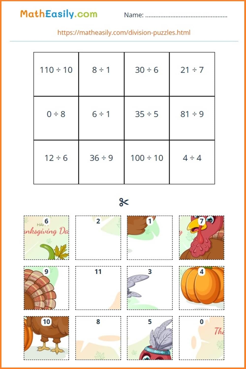Math Thanksgiving Worksheets PDF Free Download Math Thanksgiving Worksheets PDF Free Download