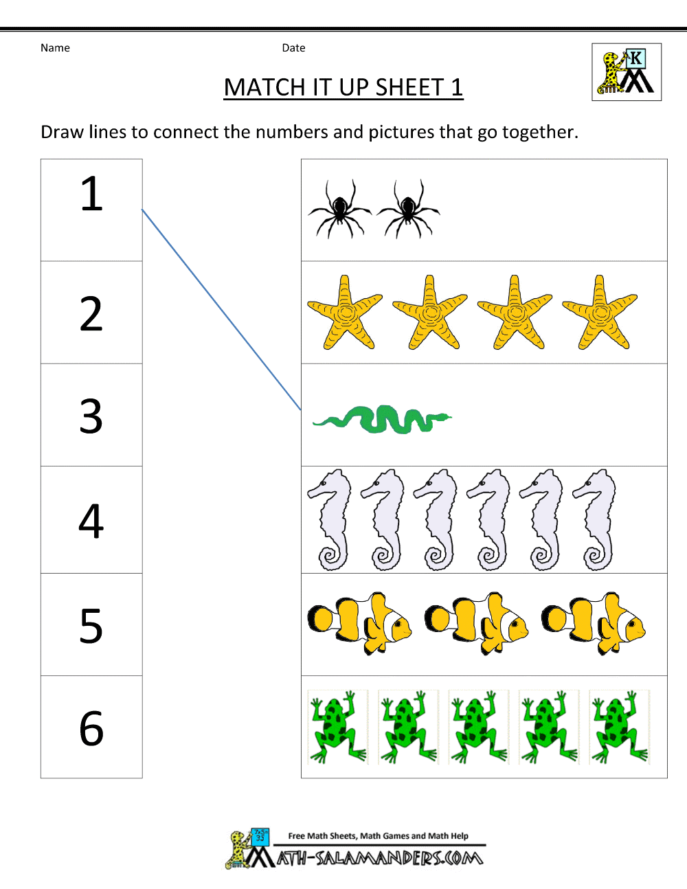 Math Worksheets Kindergarten Worksheets Library