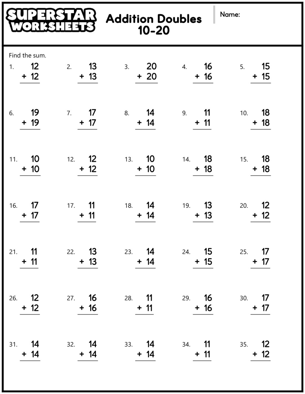 Math Worksheets Superstar Worksheets Free Printable Customizable Math Worksheets Canva