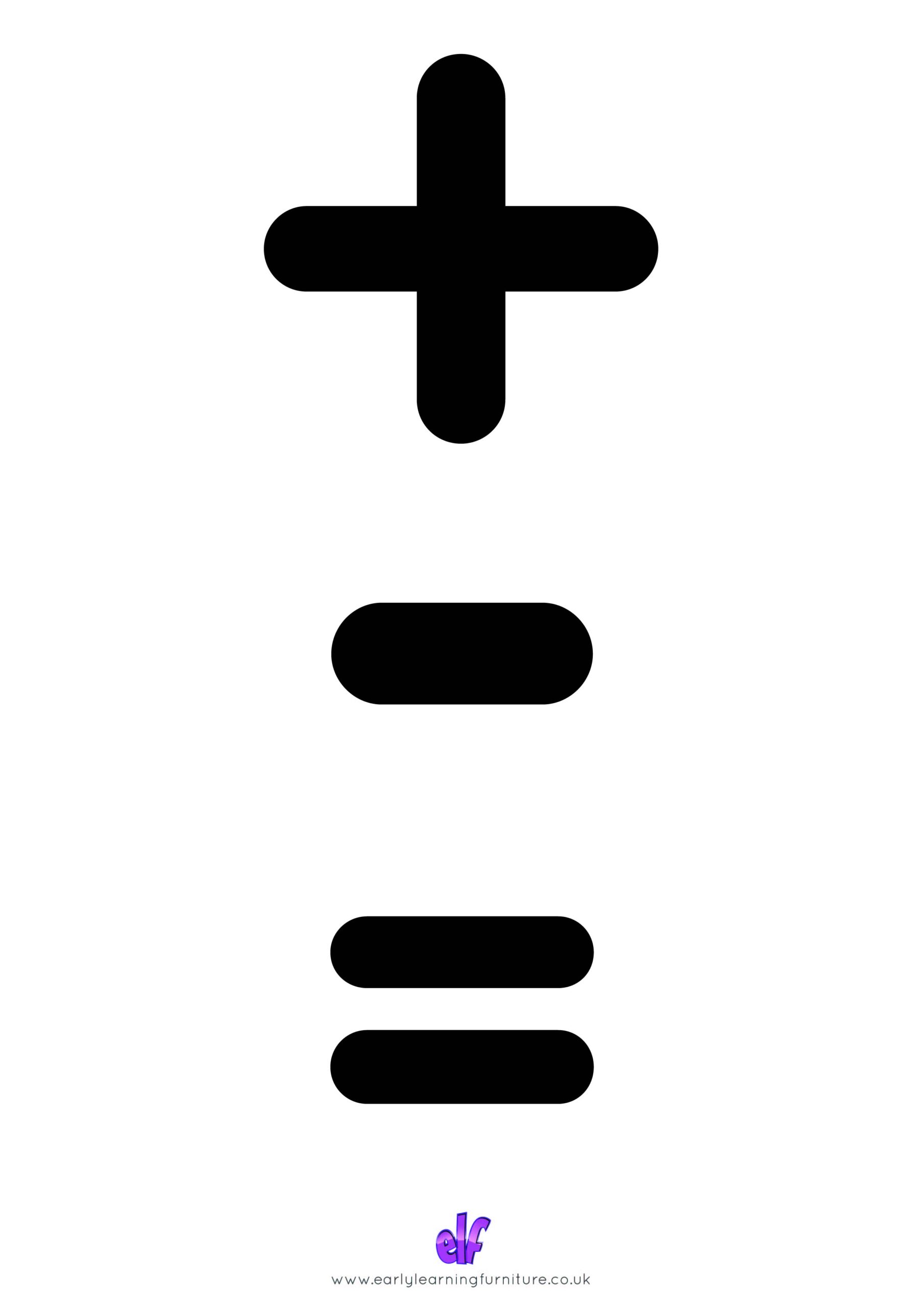 Maths Symbols Free Printable Teaching Resources Early Learning Furniture