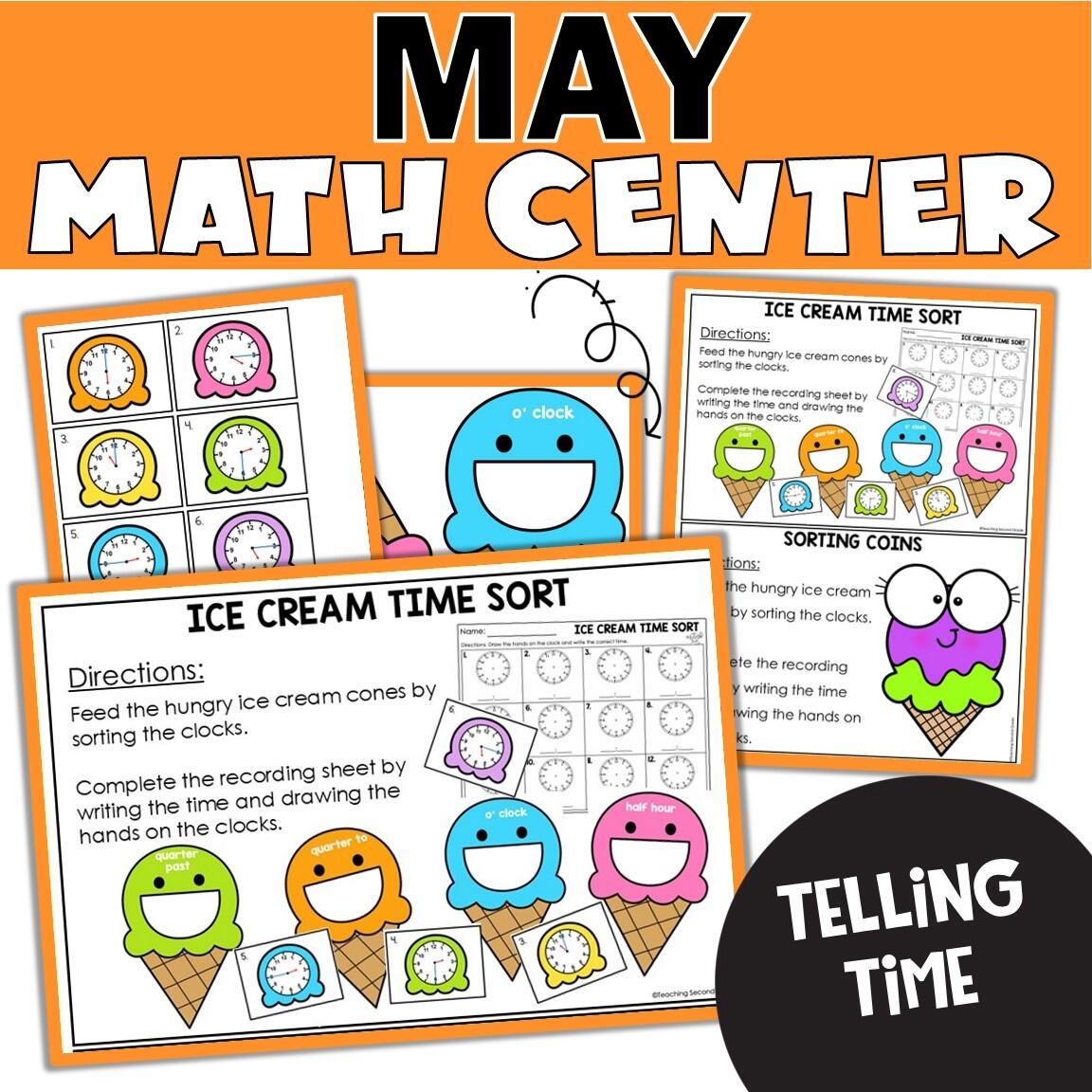 May Telling Time Math Center Clock Sorting Activity Worksheets Teaching Ideas Made Easy May Telling Time Math Center Clock Sorting Activity Worksheets Teaching Ideas Made Easy