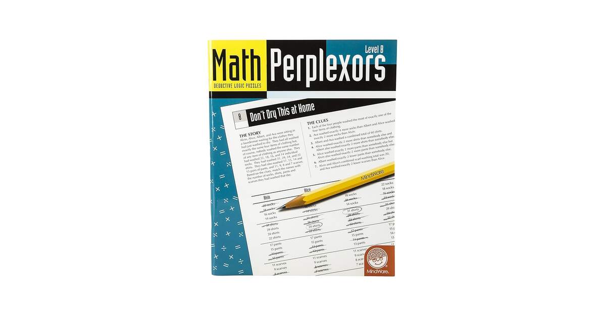 MindWare Math Perplexors Level B Greg Gottstein 9781933054636 Amazon Books MindWare Math Perplexors Level B Greg Gottstein 9781933054636 Amazon Books