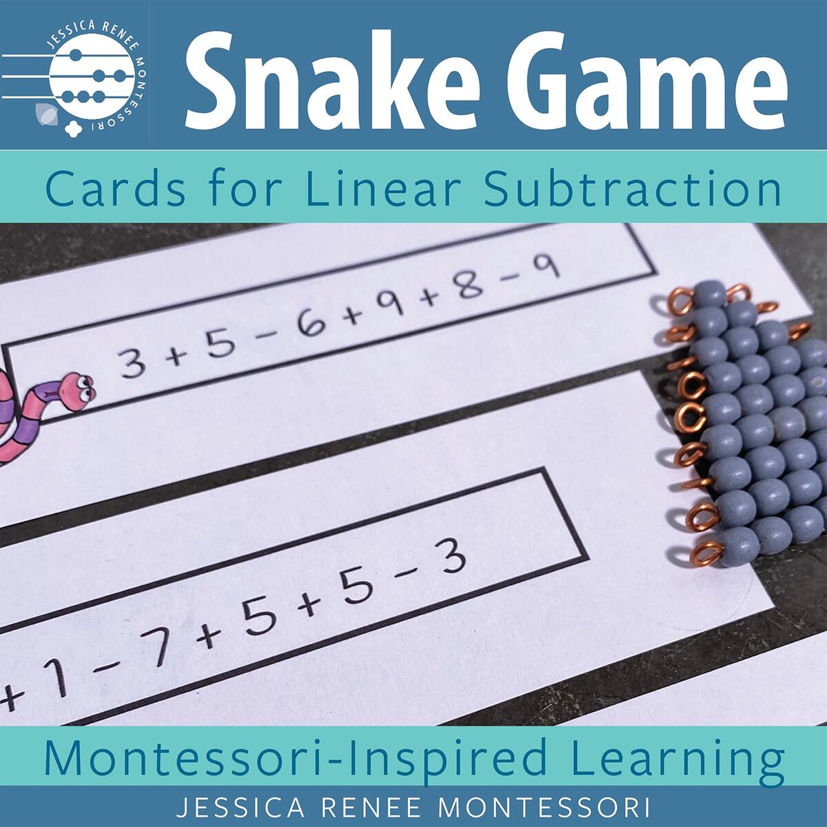 Montessori Math Subtraction Snake Game Cards Numeral Version Facts Practice Made By Teachers Montessori Math Subtraction Snake Game Cards Numeral Version Facts Practice Made By Teachers