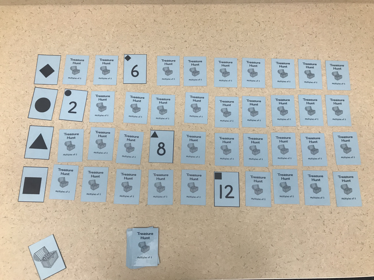 Multiples Of 2 Treasure Hunt Card Game Classful Multiples Of 2 Treasure Hunt Card Game Classful