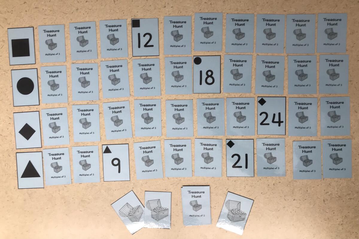 Multiples Of 3 Treasure Hunt Card Game Classful