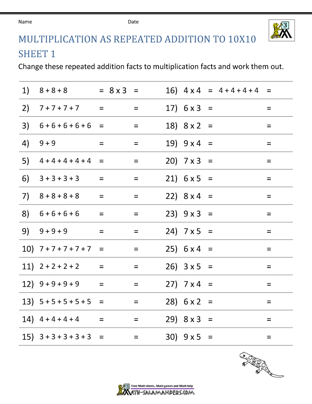 Multiplication Facts Worksheets Understanding Multiplication To 10x10 Multiplication Facts Worksheets Understanding Multiplication To 10x10