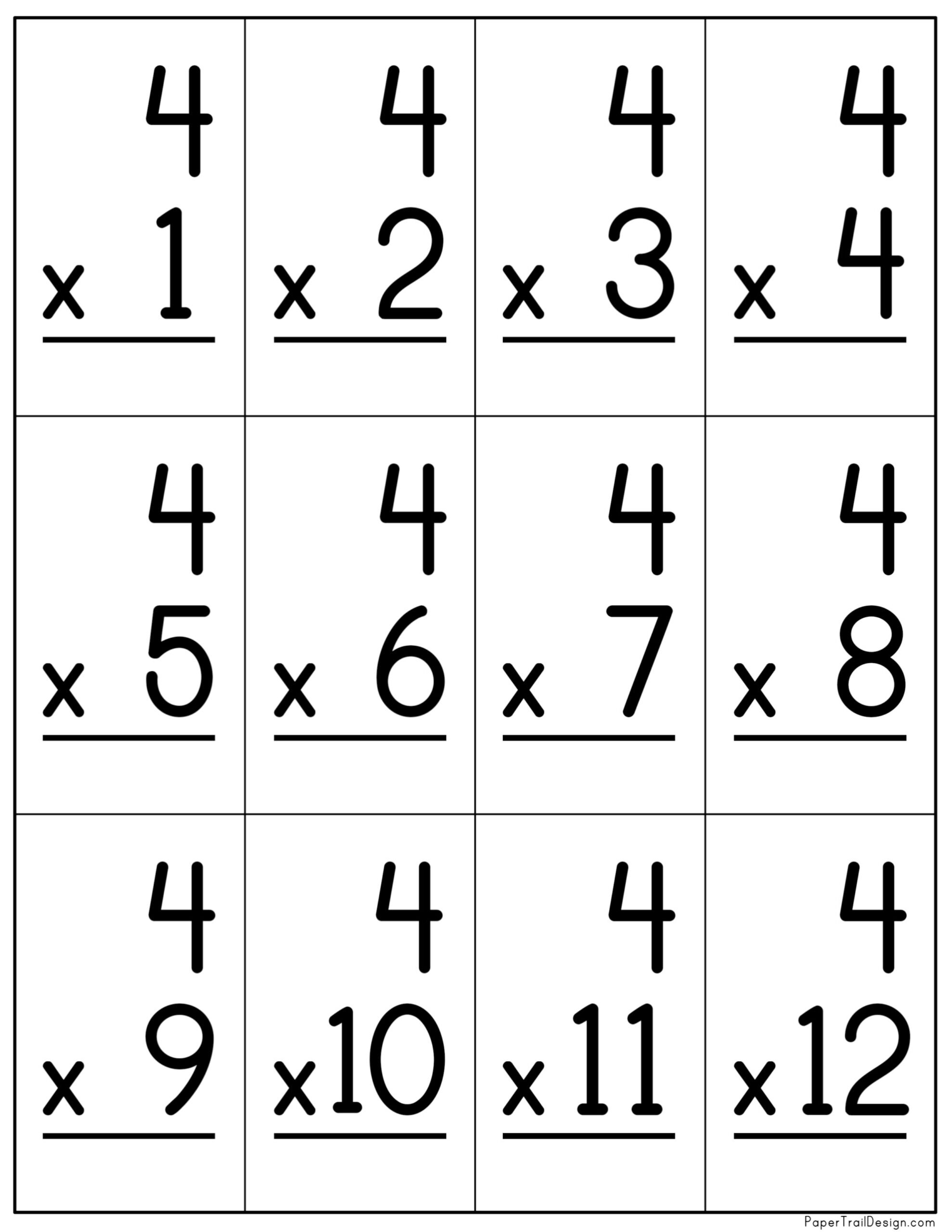Multiplication Flash Cards Printable Paper Trail Design Worksheets Library Multiplication Flash Cards Printable Paper Trail Design Worksheets Library