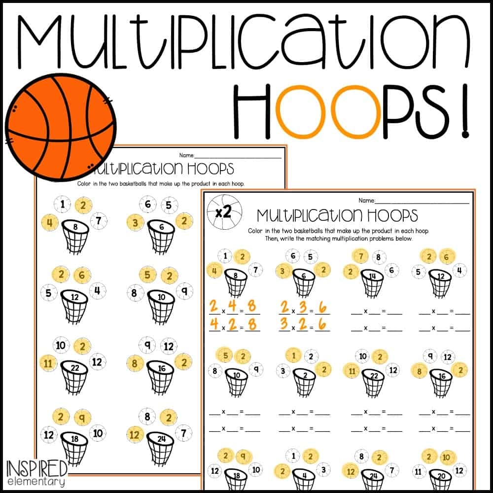 Multiplication Hoops Multiplication Facts To 12 Worksheets Library