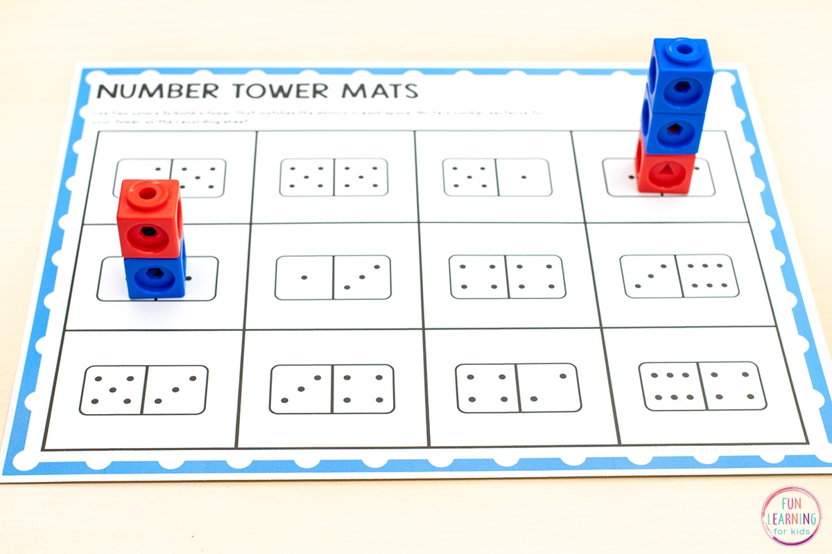 Number Tower Mats Free Printable