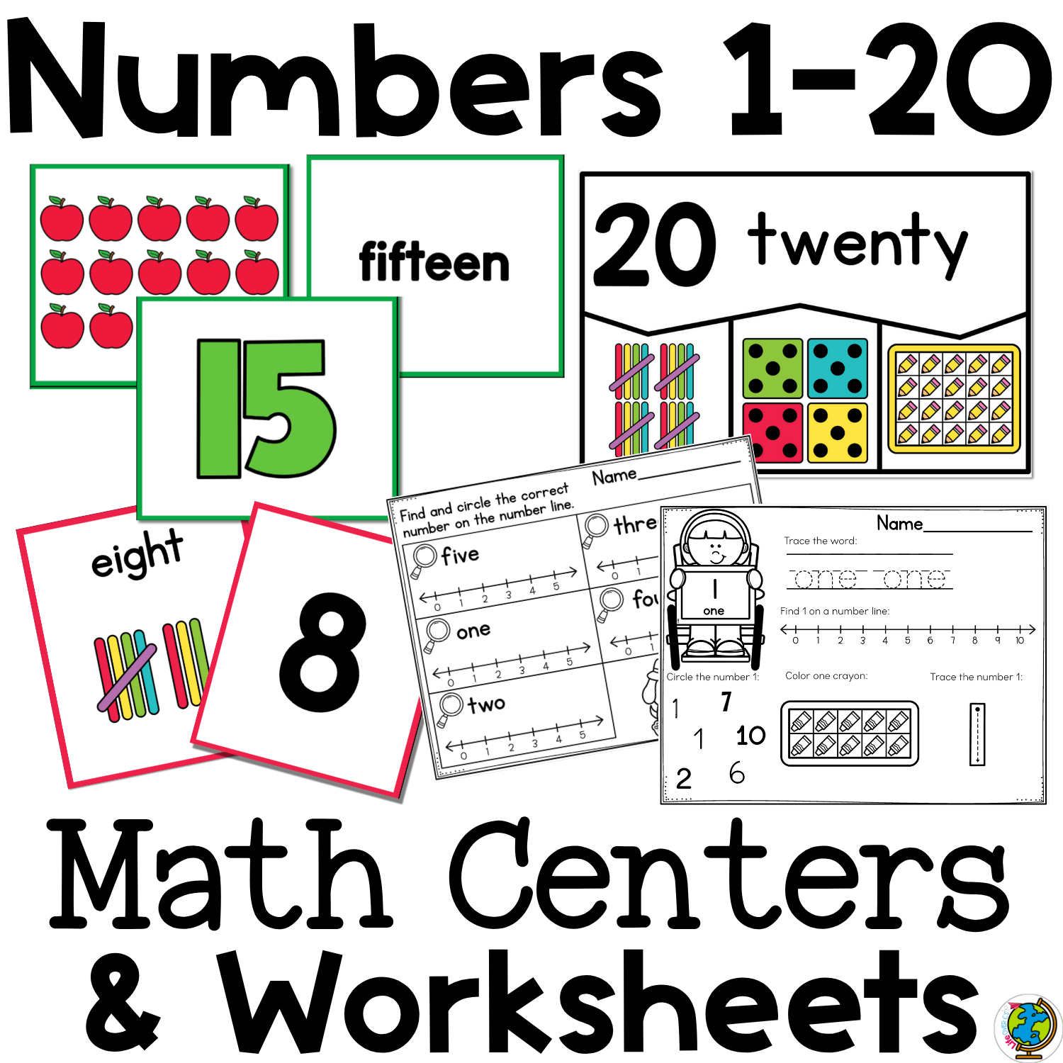 Numbers 1 20 Math Centers Games And Printables Life Over C S Club