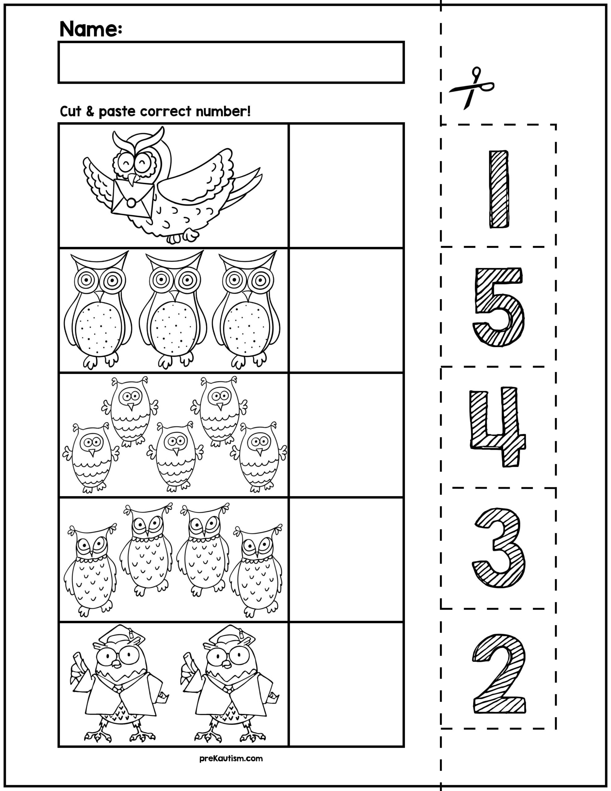 Count The Owl Eggs A Preschool Owl Counting Game Nurtured Neurons