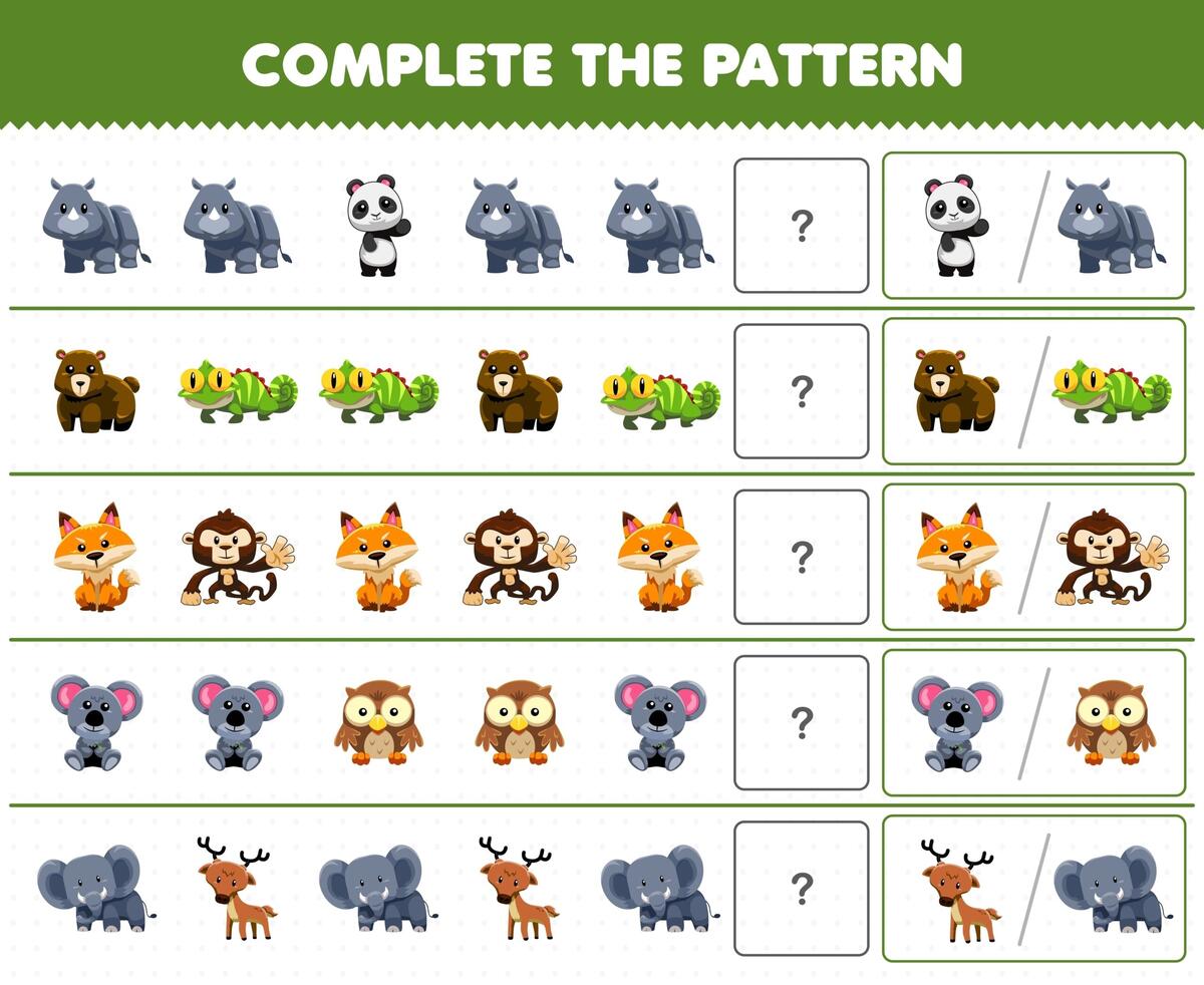 Pattern Activities For Preschoolers And Kindergarteners ABCmouse