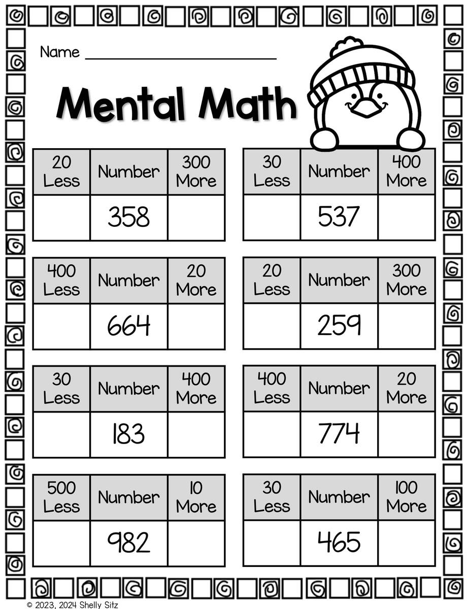 Penguin Math Freebie Second Grade Teaching Blog Penguin Math Freebie Second Grade Teaching Blog
