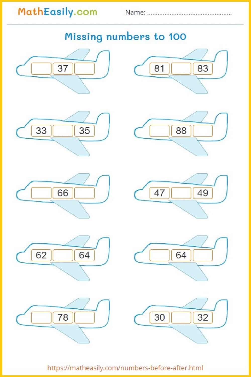 Printable First Grade Math Worksheets Free Download