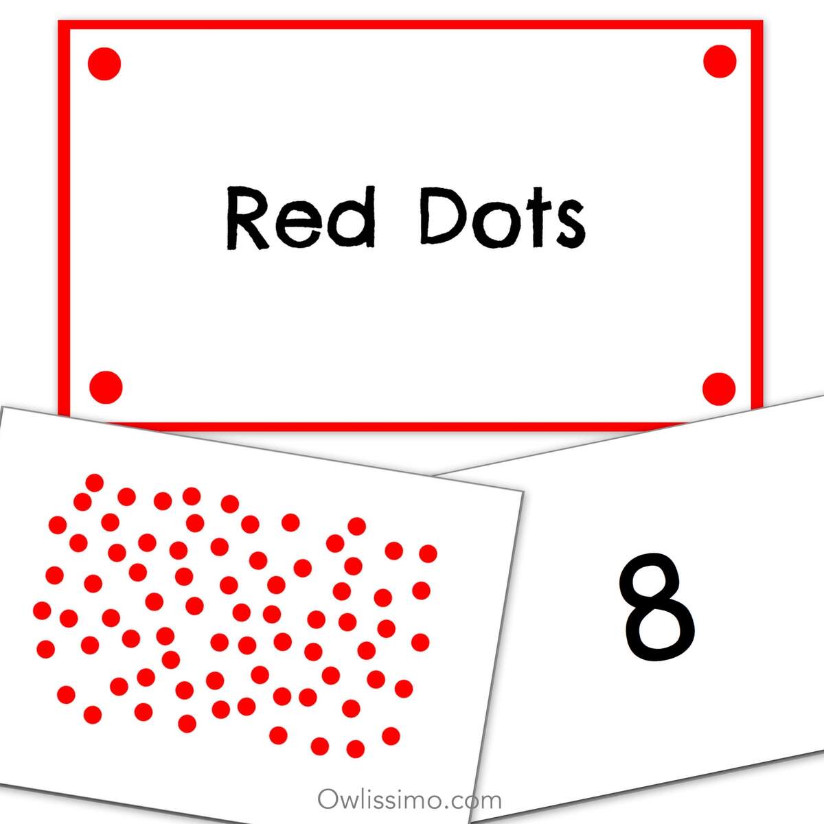 Printable Flashcards Math Dots Owlissimo