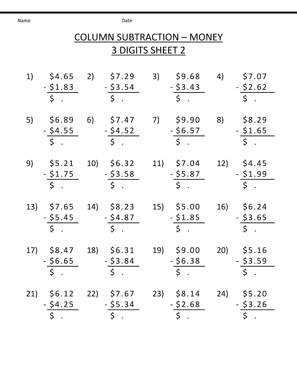Printable Grade 4 Math Worksheets Math Multiplication Worksheets 4th Grade