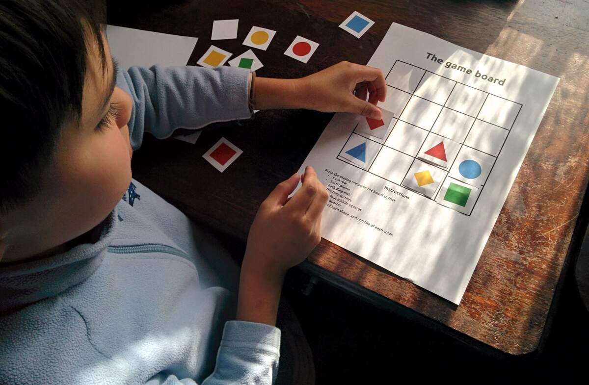 Printable Latin Square Puzzle Dr Mike s Math Games For Kids
