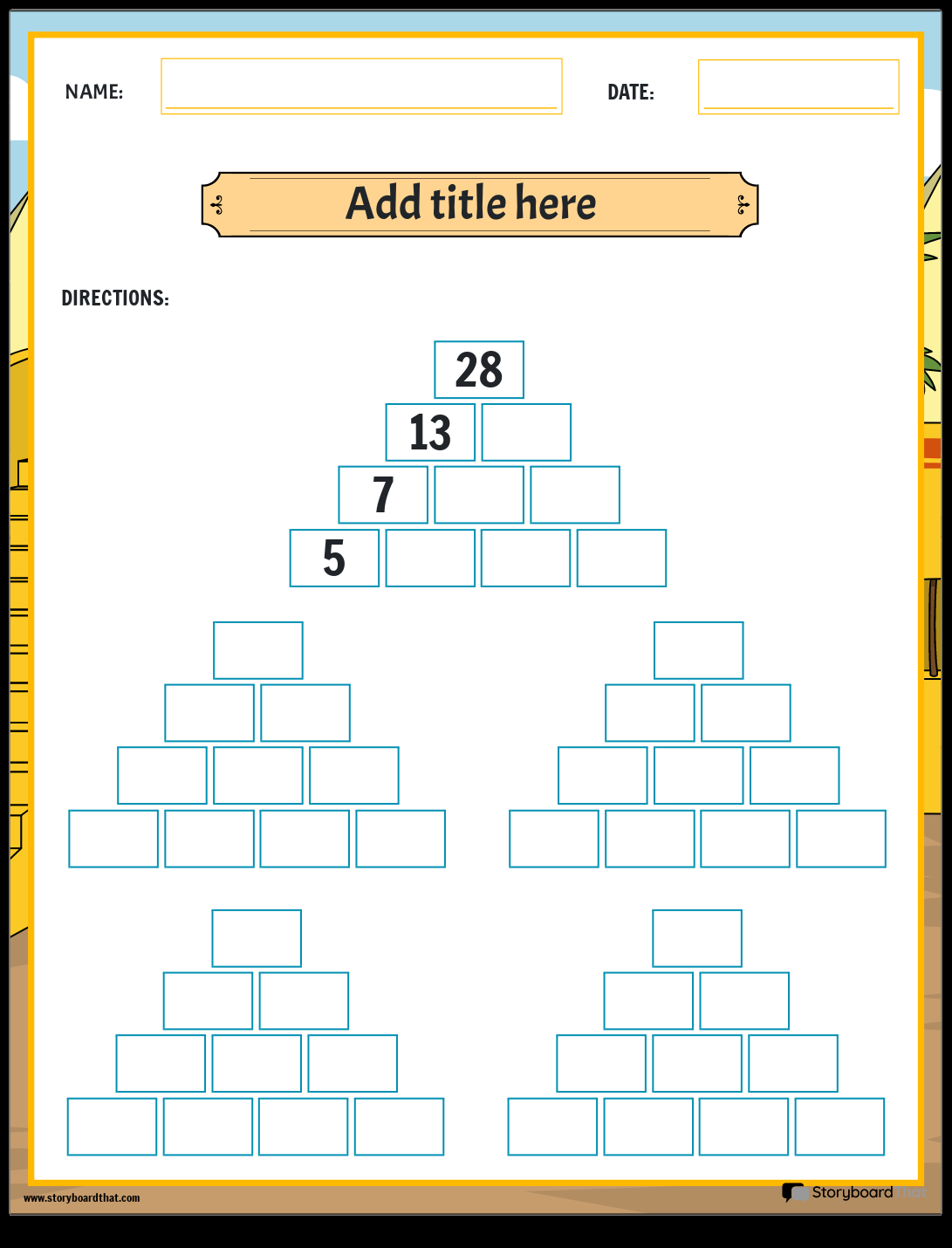 Printable Math Games Worksheets By Storyboard That In 2025 Math Christmas Worksheets PDF Free Download