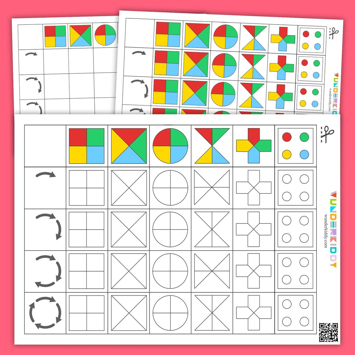 Printable Rotate The Shapes Worksheet For Preschoolers Printable Rotate The Shapes Worksheet For Preschoolers