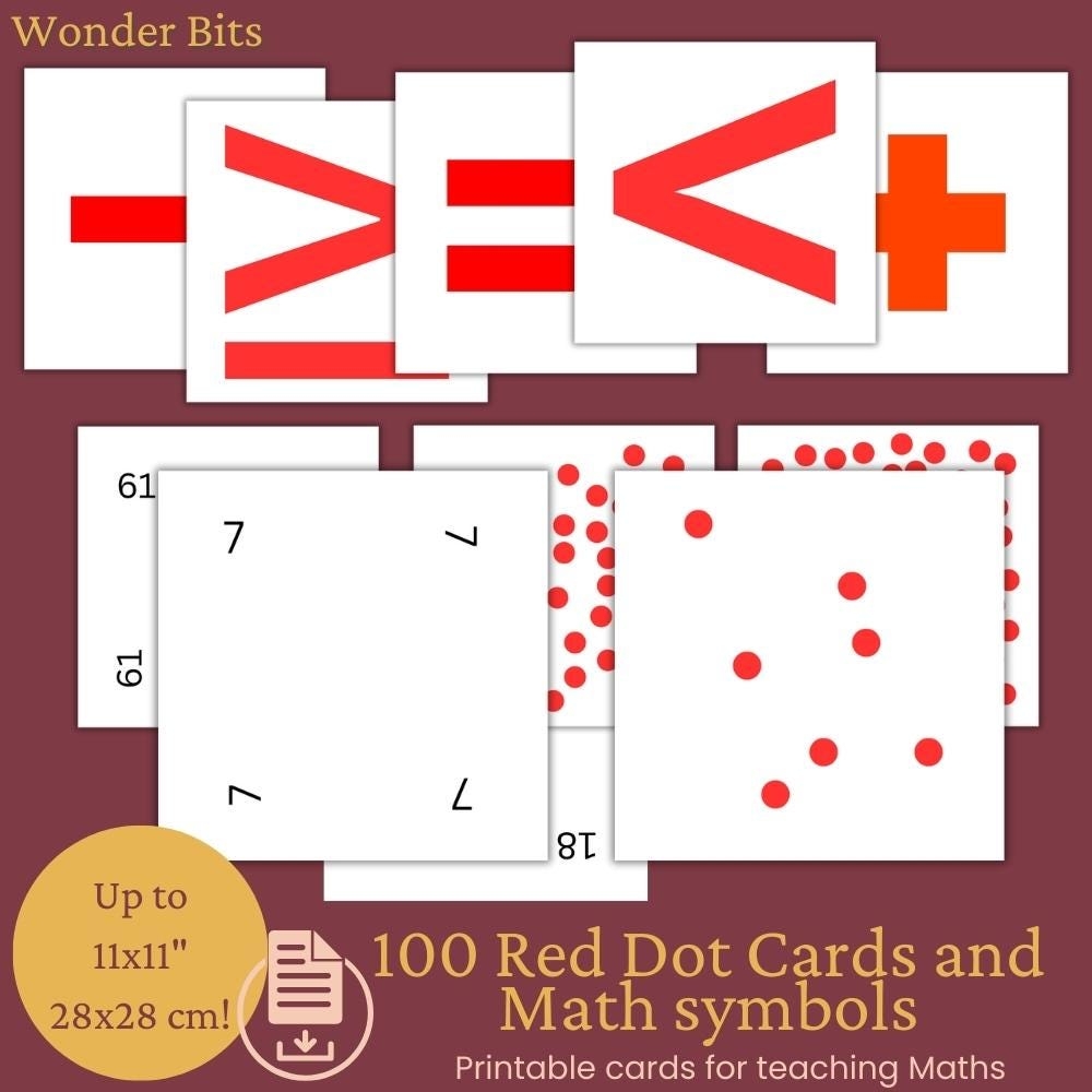 Red Dot Math Flashcards Glenn Doman Inspired Early Learning PDF PNG Etsy Red Dot Math Flashcards Glenn Doman Inspired Early Learning PDF PNG Etsy