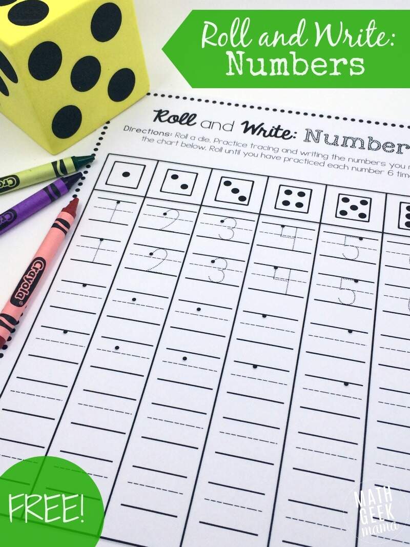 Fish Roll And Cover Number Mats Free Printable