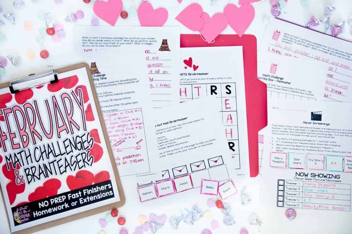 Save Your Sanity With 4 FREE February Printables Valentines Math Worksheet Worksheets Library