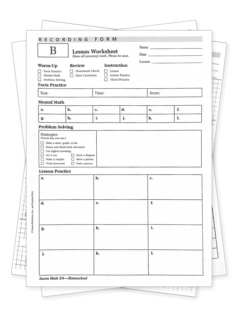 Saxon Math 5 4 Easy Quick Start Guide Homeschool Pickle Worksheets Library Saxon Math 5 4 Easy Quick Start Guide Homeschool Pickle Worksheets Library