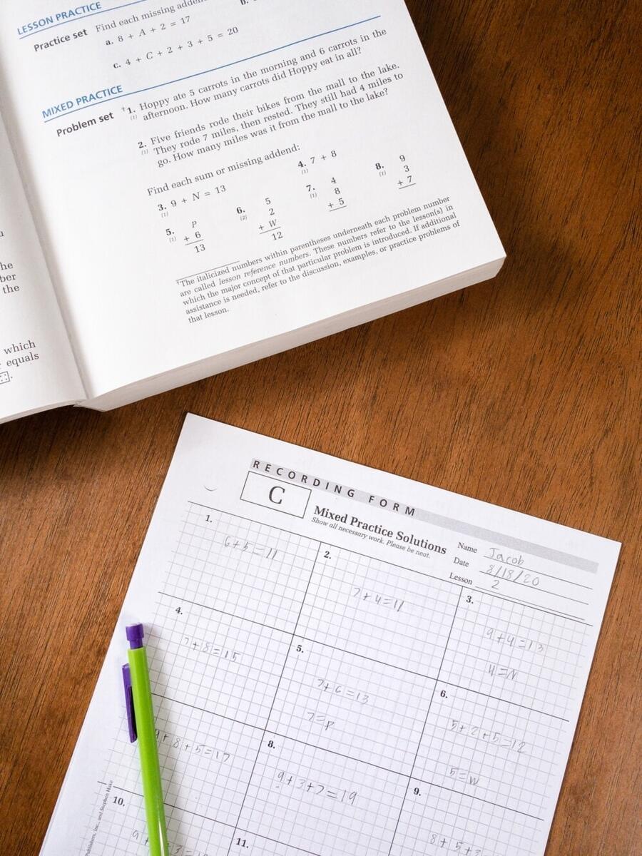 Saxon Math 5 4 Easy Quick Start Guide Homeschool Pickle Saxon Math 5 4 Easy Quick Start Guide Homeschool Pickle