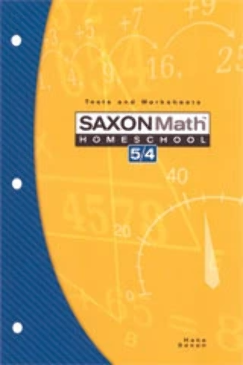 Saxon Math 5 4 Homeschool 3rd Edition Testing Book 9781591413219 EBay Saxon Math 5 4 Homeschool 3rd Edition Testing Book 9781591413219 EBay