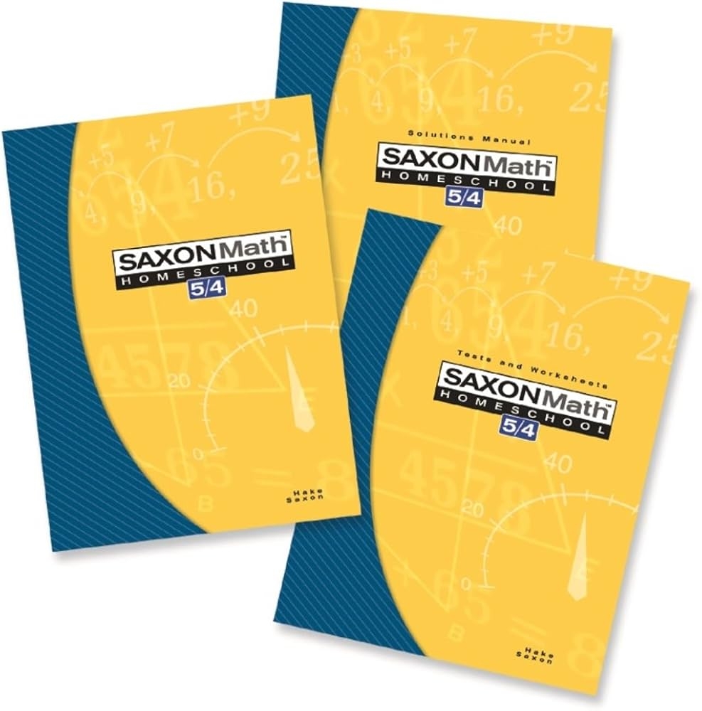 Saxon Math 5 4 Homeschool Complete Kit 3rd Edition 3rd Edition Hake Stephen 9781591413479 Amazon Books
