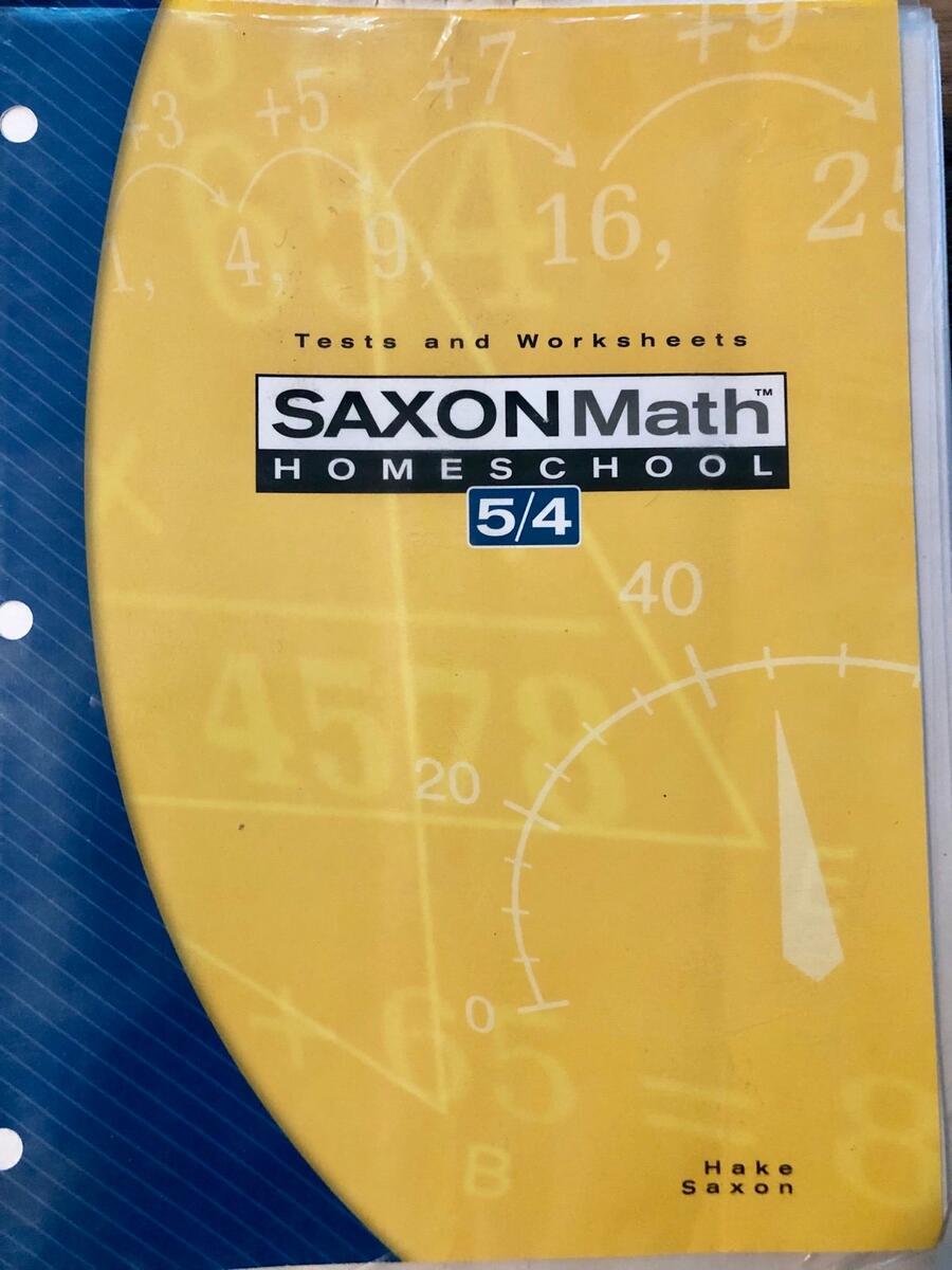 Saxon Math 5 4 Saxon Math 5 4