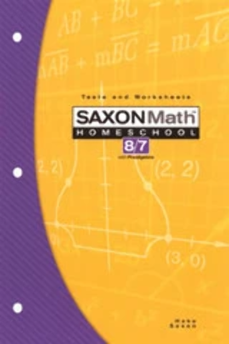 Saxon Math 8 7 Homeschool 4th Edition Testing Book 9781591413240 EBay Saxon Math 8 7 Homeschool 4th Edition Testing Book 9781591413240 EBay
