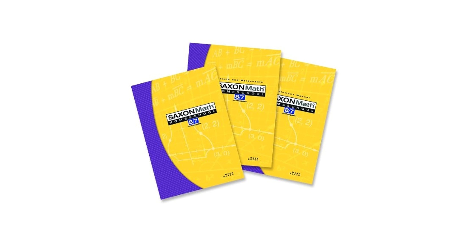 Saxon Math 8 7 With Prealgebra Kit Text Test Worksheets Solutions Manual HAKE 9781591413509 Amazon Books