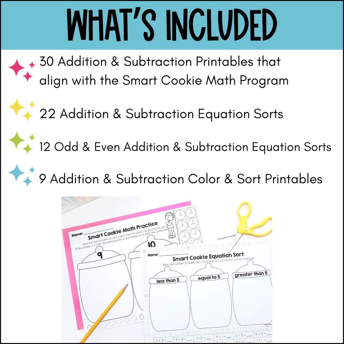 Smart Cookie Math Addition Subtraction Printables Shop Lucky Learning With Molly Lynch Smart Cookie Math Addition Subtraction Printables Shop Lucky Learning With Molly Lynch