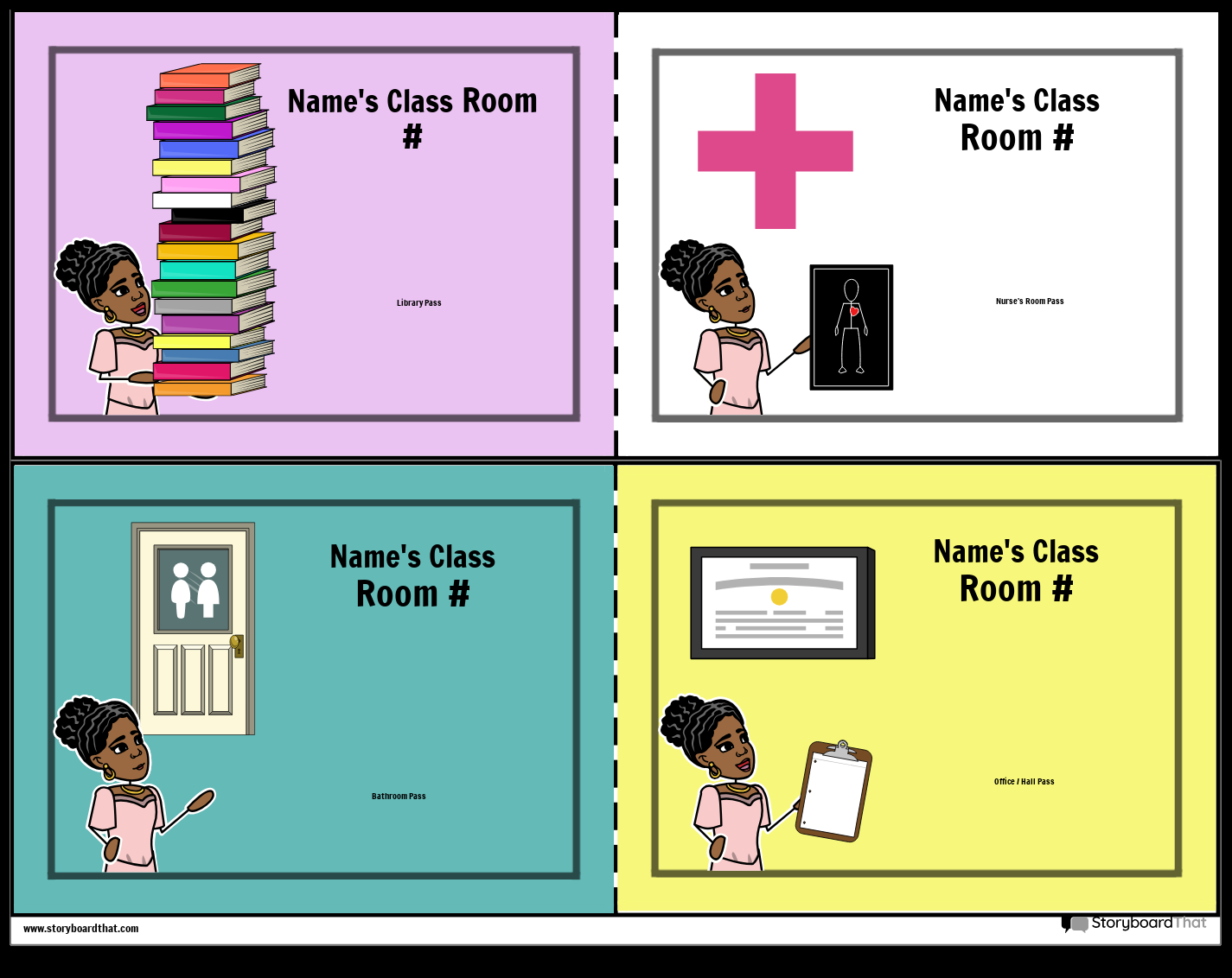 Storyboard That Free Printable Hall Passes For Classrooms Storyboard That Free Printable Hall Passes For Classrooms