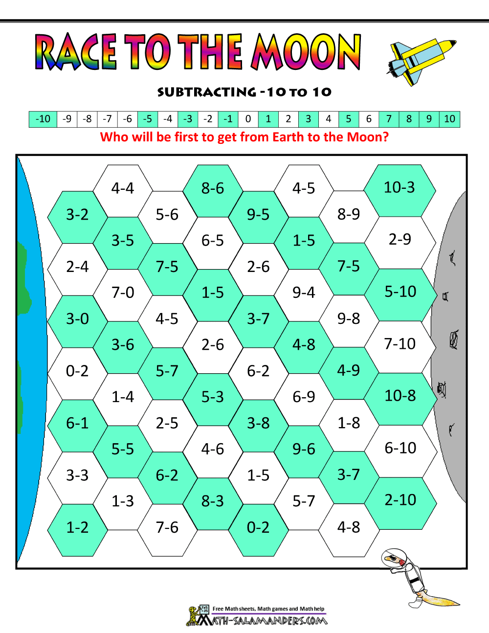 Subtraction Games For Kids