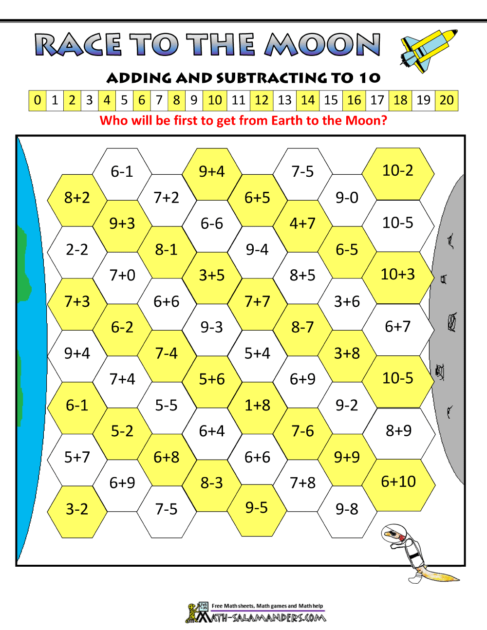 Subtraction Games For Kids