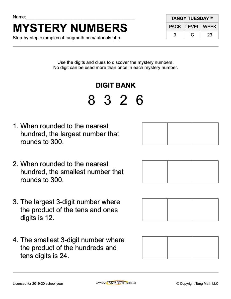 Tang Math Puzzle Packs