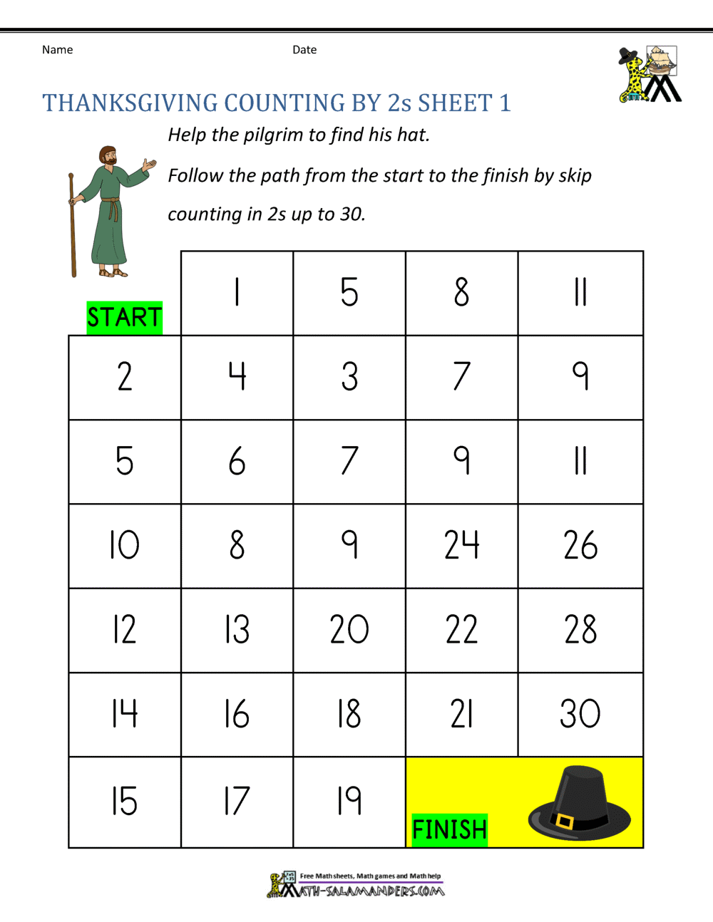 Thanksgiving Math Worksheets 2nd Grade Thanksgiving Math Worksheets 2nd Grade