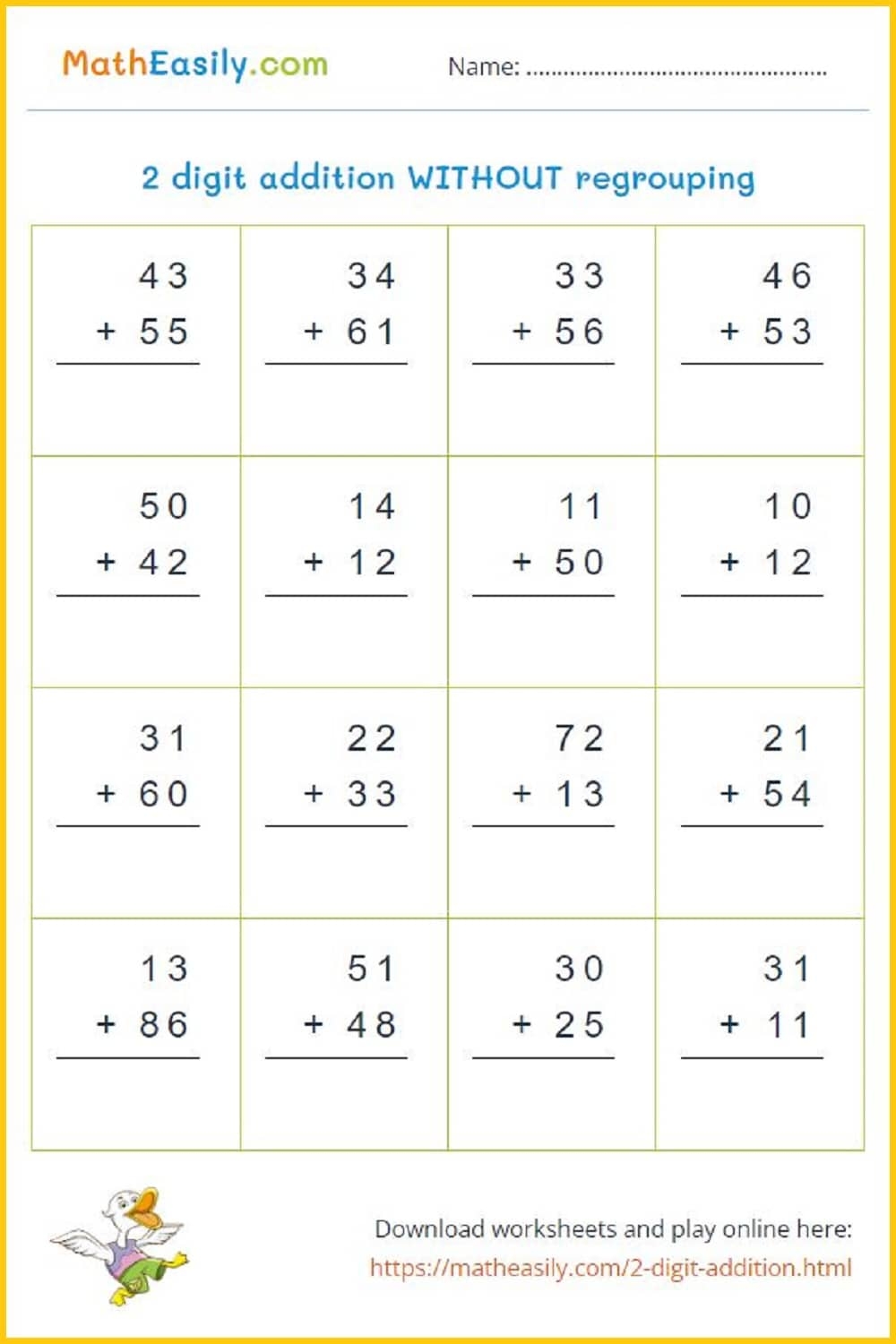 Third Grade Math Worksheets PDF Free Download Third Grade Addition Worksheets