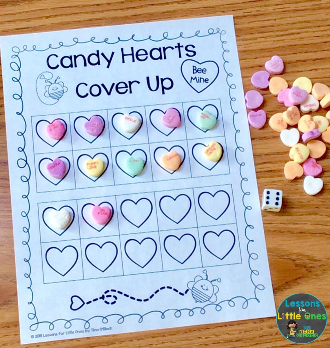 Valentine Math Centers Free Printables