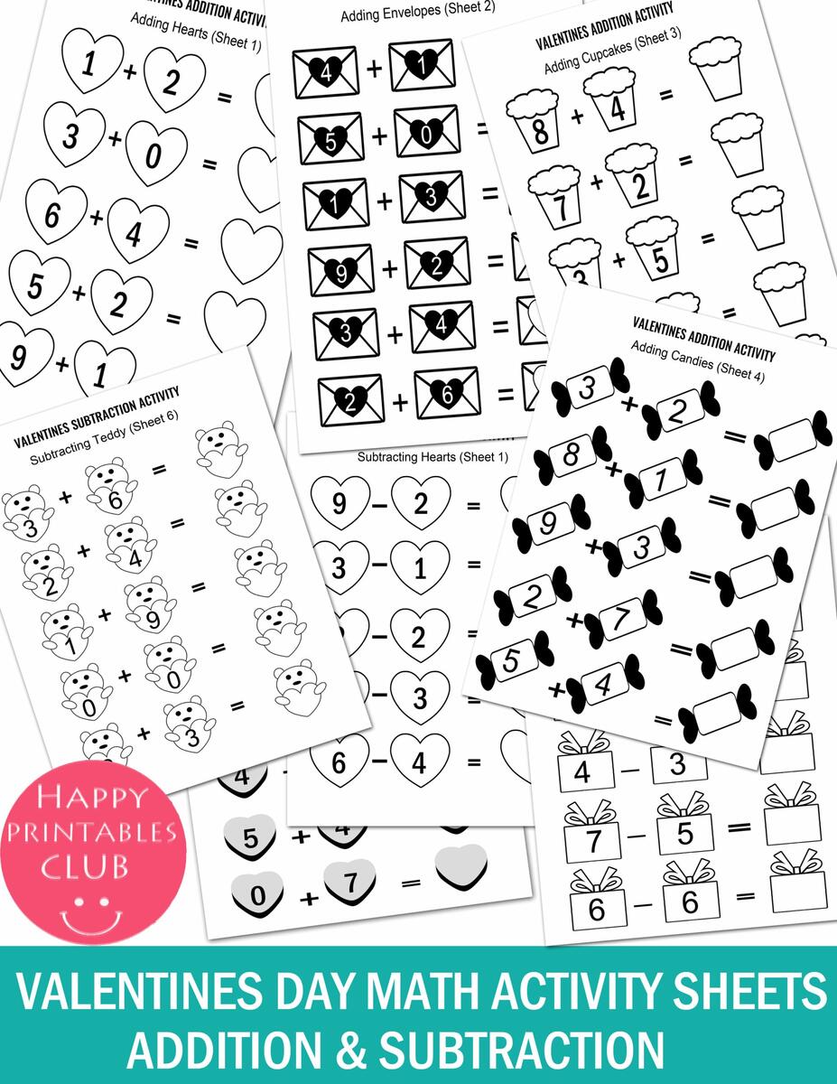 Valentine S Day Color By Addition And Subtraction Made By Teachers