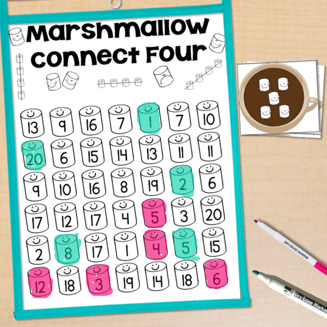 Winter Math Games Hot Chocolate Number Cards For Teaching Number Sense To 20 Winter Math Games Hot Chocolate Number Cards For Teaching Number Sense To 20