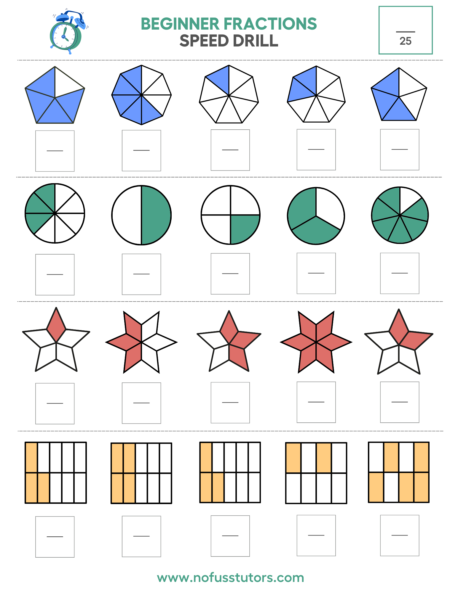 Worksheets For Fractions Beautifully Designed Modern Worksheets Worksheets For Fractions Beautifully Designed Modern Worksheets